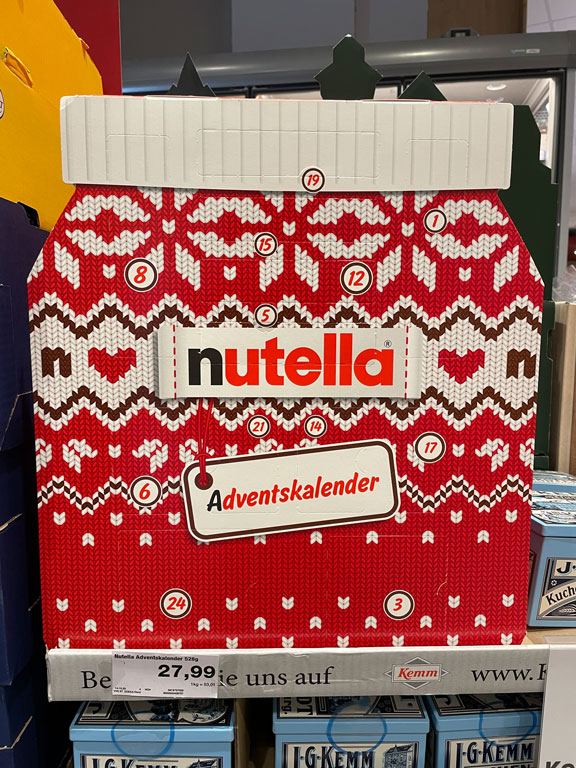 Nutella-Adventskalender