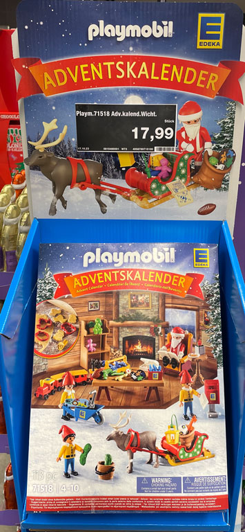 Der Playmobil-Kalender mit der schönen Winter-Szenerie ist in Kooperation mit EDEKA entstanden (siehe unten)